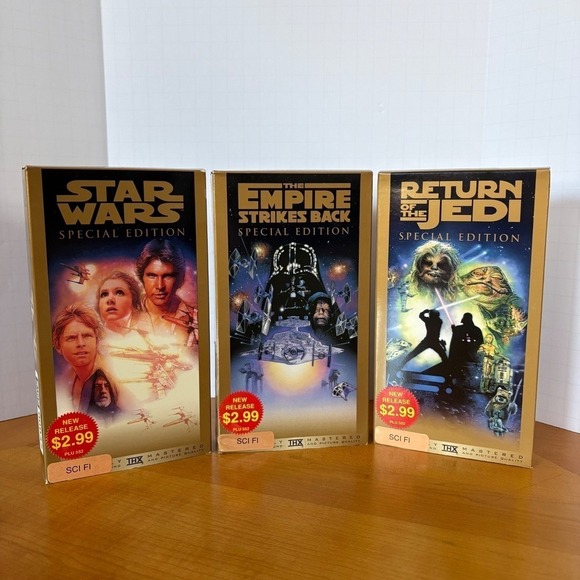 Other - Star Wars Original Trilogy Special Edition VHS (1997) Gold Box Set THX PG Rental